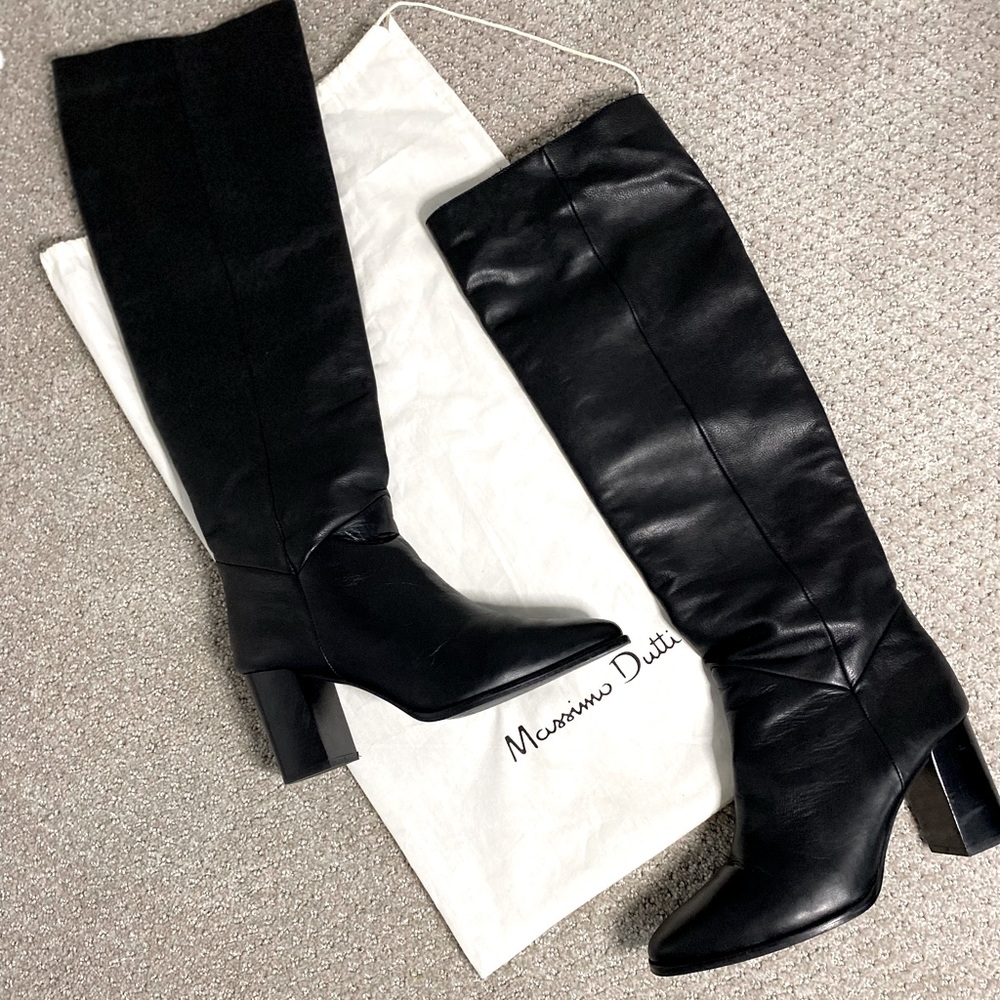 Massimo Dutti Tall Boots 7.5 US Size 38EUR